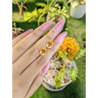 4.97 Ct.Tw.Total Carat Weight Citrine Pair from Brazil Life Style