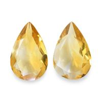 3.77 Ct.Tw. Pear Citrine Pair
