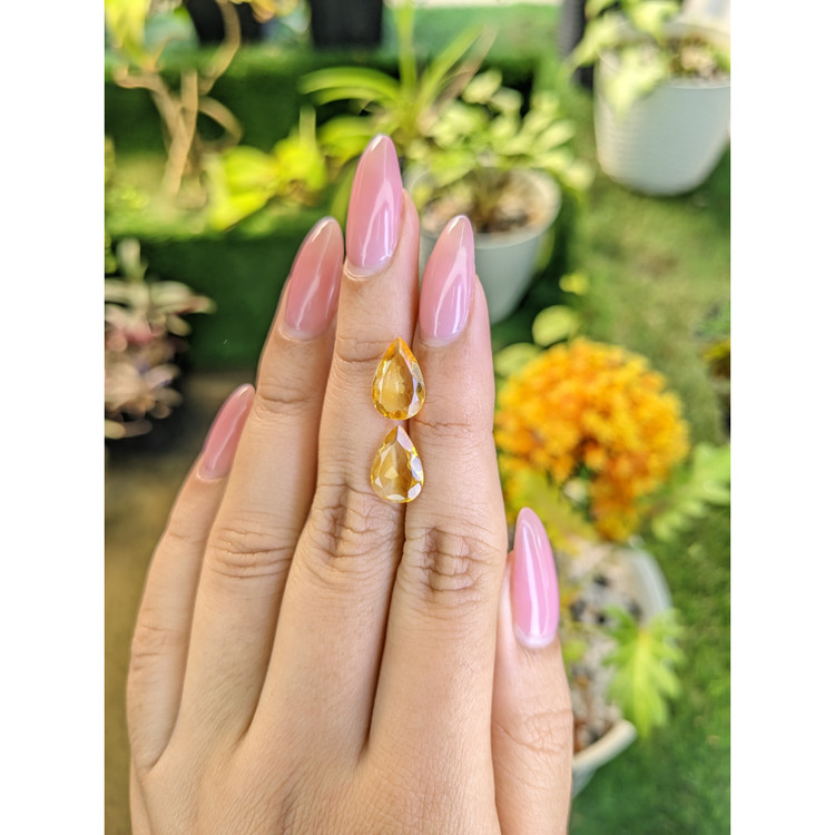 3.77 Ct.Tw. Citrine Pair from Brazil