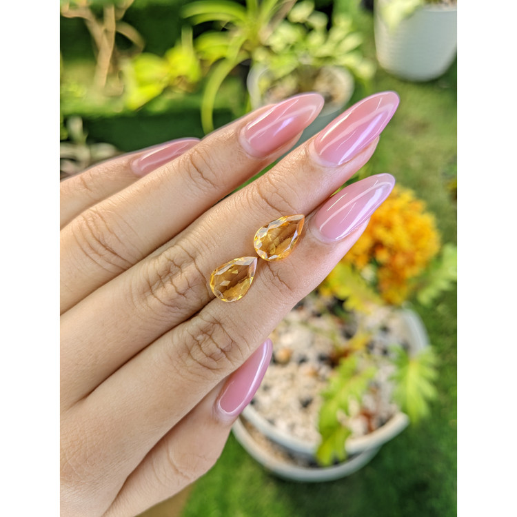 3.77 Ct.Tw. Citrine Pair from Brazil