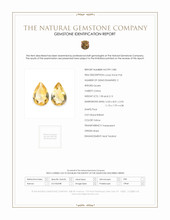 4.11 Ct.Tw.Total Carat Weight Citrine Pair from Brazil Scan Report