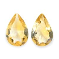 4.11 Ct.Tw. Pear Citrine Pair