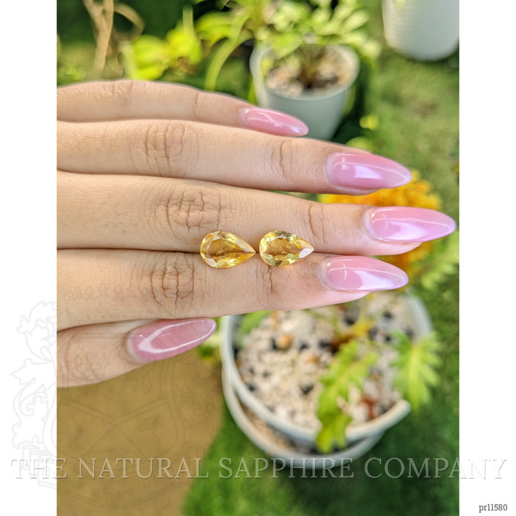4.11 Ct.Tw. Yellow Citrine Pair from Brazil
