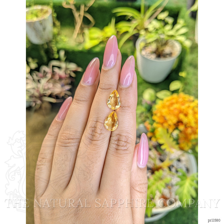4.11 Ct.Tw. Citrine Pair from Brazil