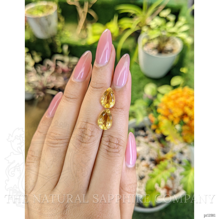 5.45 Ct.Tw. Citrine Pair from Brazil