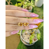 5.45 Ct.Tw.Total Carat Weight Citrine Pair from Brazil Life Style