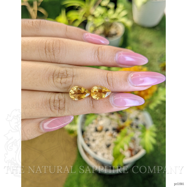 5.45 Ct.Tw. Citrine Pair from Brazil