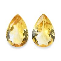 5.02 Ct.Tw. Pear Citrine Pair