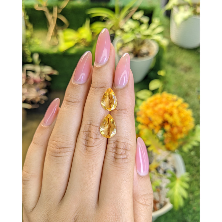 5.02 Ct.Tw. Citrine Pair from Brazil