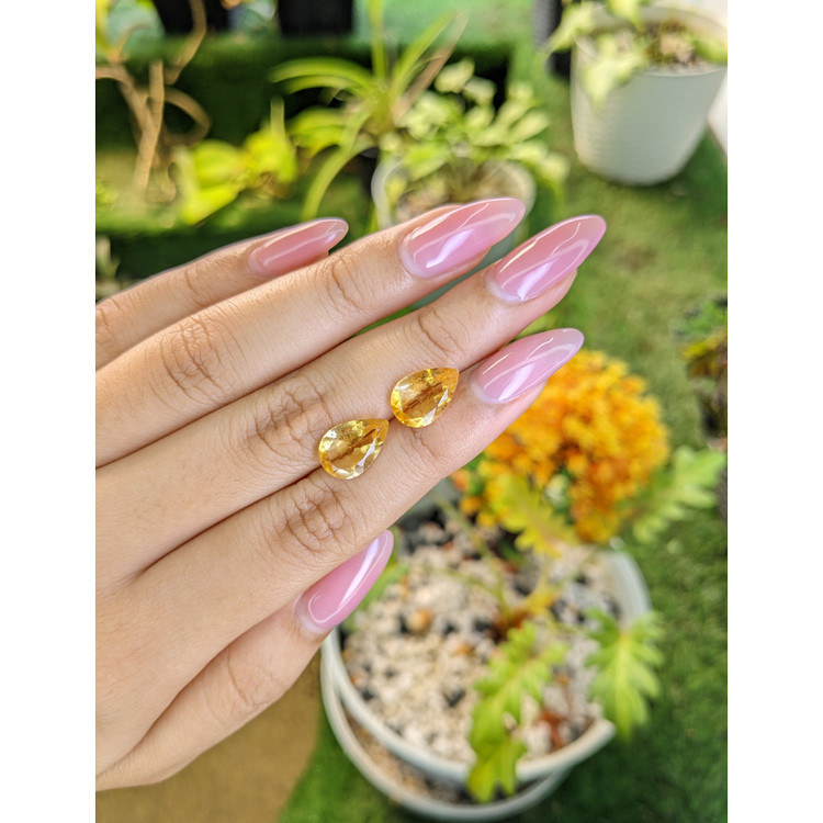 5.02 Ct.Tw. Citrine Pair from Brazil