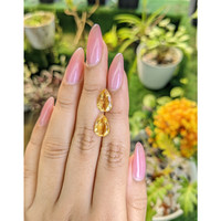 4.21 Ct.Tw.Total Carat Weight Citrine Pair from Brazil Life Style
