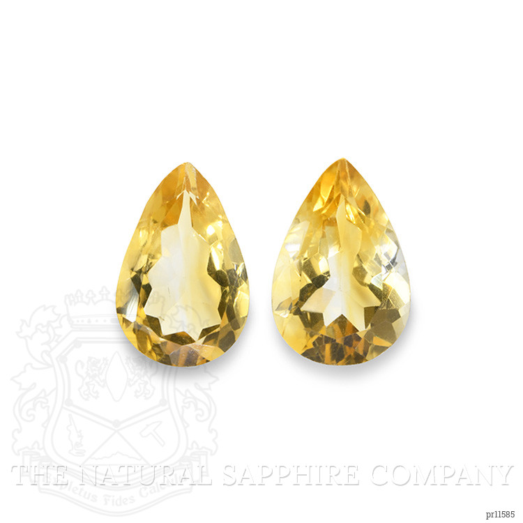 5.11 Ct.Tw. Yellow Citrine Pair from Brazil