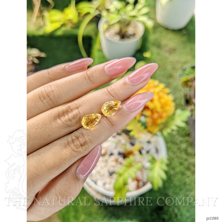 5.11 Ct.Tw. Yellow Citrine Pair from Brazil