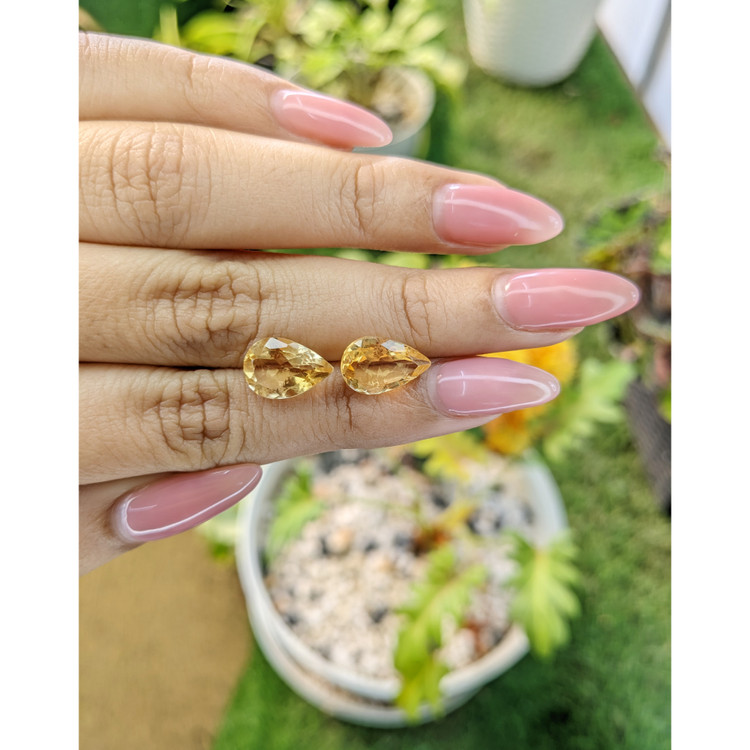 5.11 Ct.Tw. Citrine Pair from Brazil