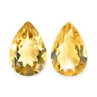 4.75 Ct.Tw. Pear Citrine Pair