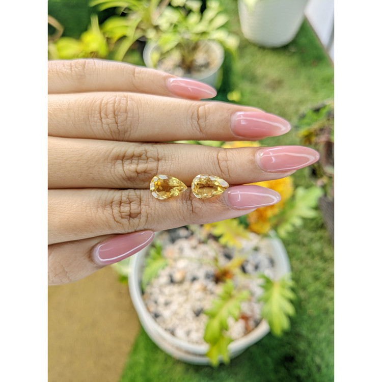 5.34 Ct.Tw. Citrine Pair from Brazil