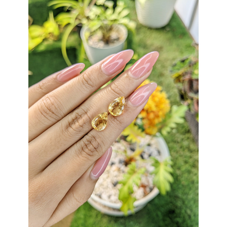 5.34 Ct.Tw. Citrine Pair from Brazil