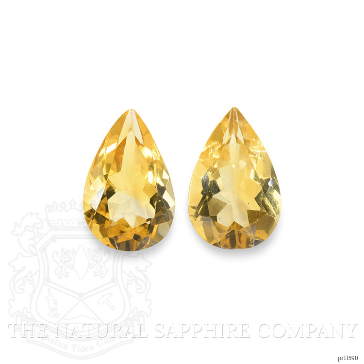 4.58 Ct.Tw. Yellow Citrine Pair from Brazil
