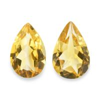 4.73 Ct.Tw. Pear Citrine Pair