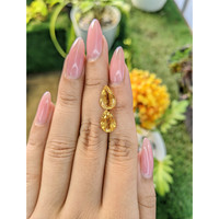 4.73 Ct.Tw.Total Carat Weight Citrine Pair from Brazil Life Style