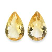 4.65 Ct.Tw. Pear Citrine Pair