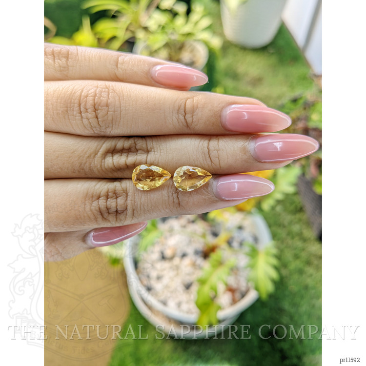 4.65 Ct.Tw. Yellow Citrine Pair from Brazil
