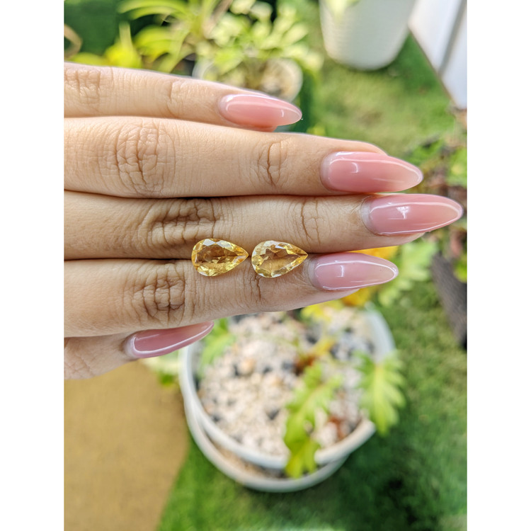 4.65 Ct.Tw. Citrine Pair from Brazil