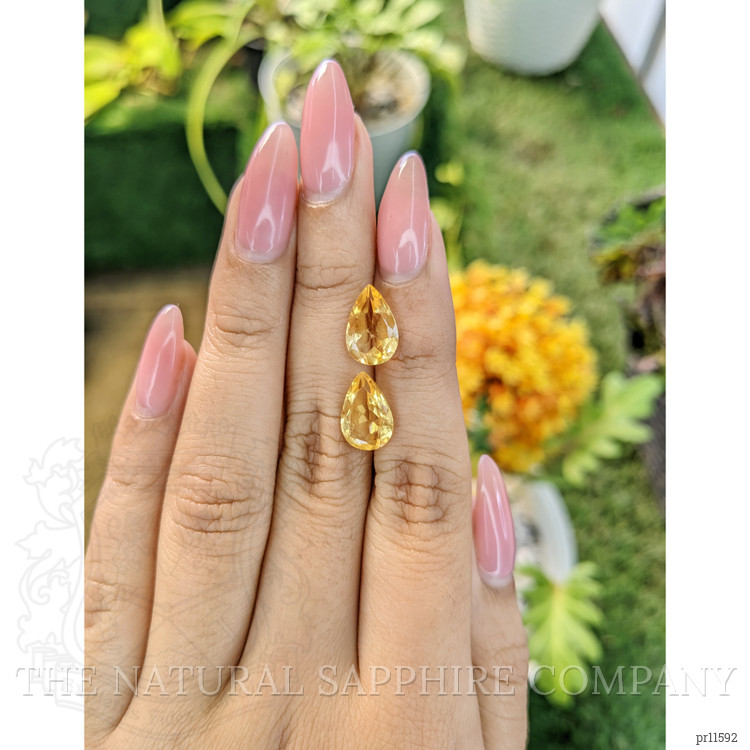4.65 Ct.Tw. Yellow Citrine Pair from Brazil