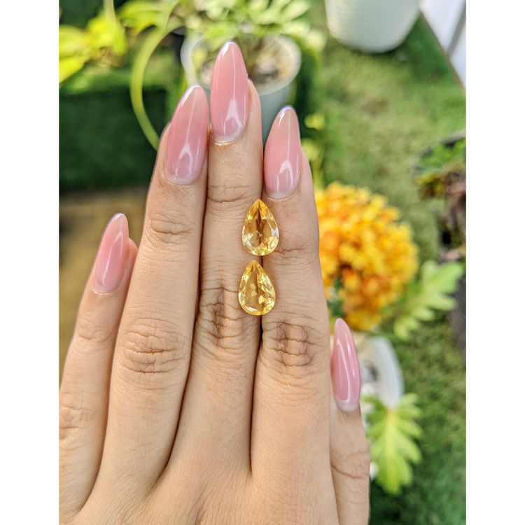 4.65 Ct.Tw. Citrine Pair from Brazil