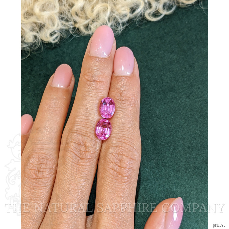 4.81 Ct.Tw. Pink Sapphire Pair from Madagascar