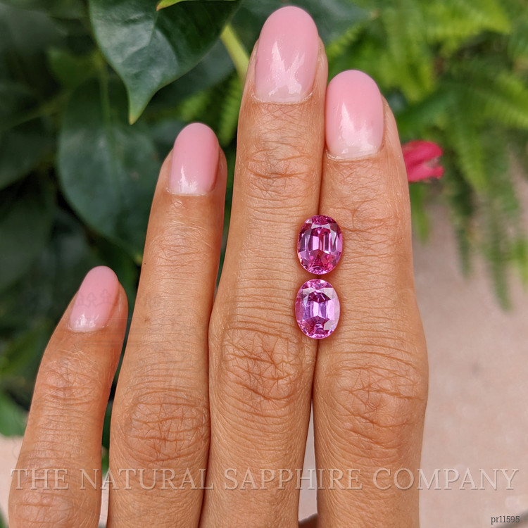 4.81 Ct.Tw. Pink Sapphire Pair from Madagascar