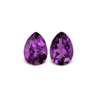 19.81 Ct.Tw.Total Carat Weight Amethyst Pair from Brazil Video