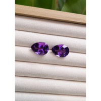19.81 Ct.Tw.Total Carat Weight Amethyst Pair from Brazil Life Style