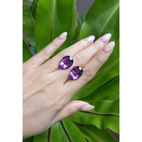 19.81 Ct.Tw.Total Carat Weight Amethyst Pair from Brazil Life Style
