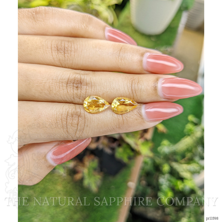 4.64 Ct.Tw. Citrine Pair from Brazil