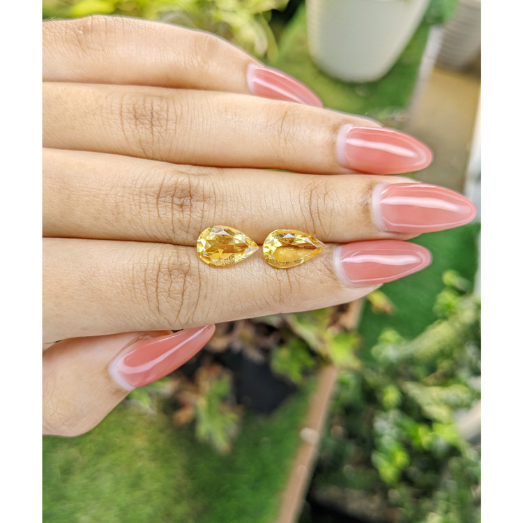 4.64 Ct.Tw. Citrine Pair from Brazil