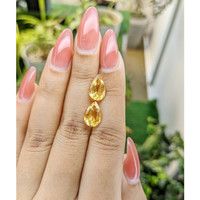 4.64 Ct.Tw.Total Carat Weight Citrine Pair from Brazil Life Style