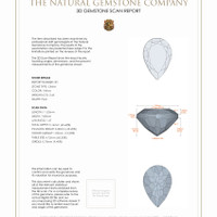 4.64 Ct.Tw.Total Carat Weight Citrine Pair from Brazil 3 D Scan Report