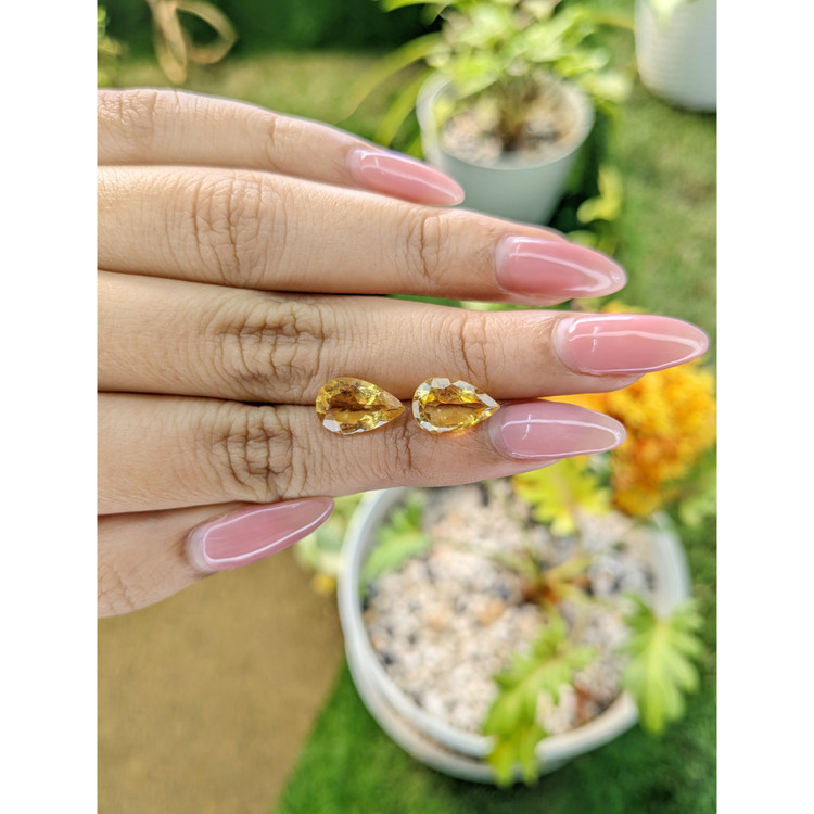 4.91 Ct.Tw. Citrine Pair from Brazil