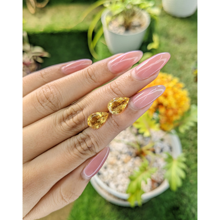 4.91 Ct.Tw. Citrine Pair from Brazil