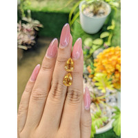 4.91 Ct.Tw.Total Carat Weight Citrine Pair from Brazil Life Style