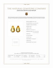 4.59 Ct.Tw.Total Carat Weight Citrine Pair from Brazil Scan Report
