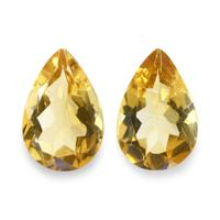 4.59 Ct.Tw. Pear Citrine Pair