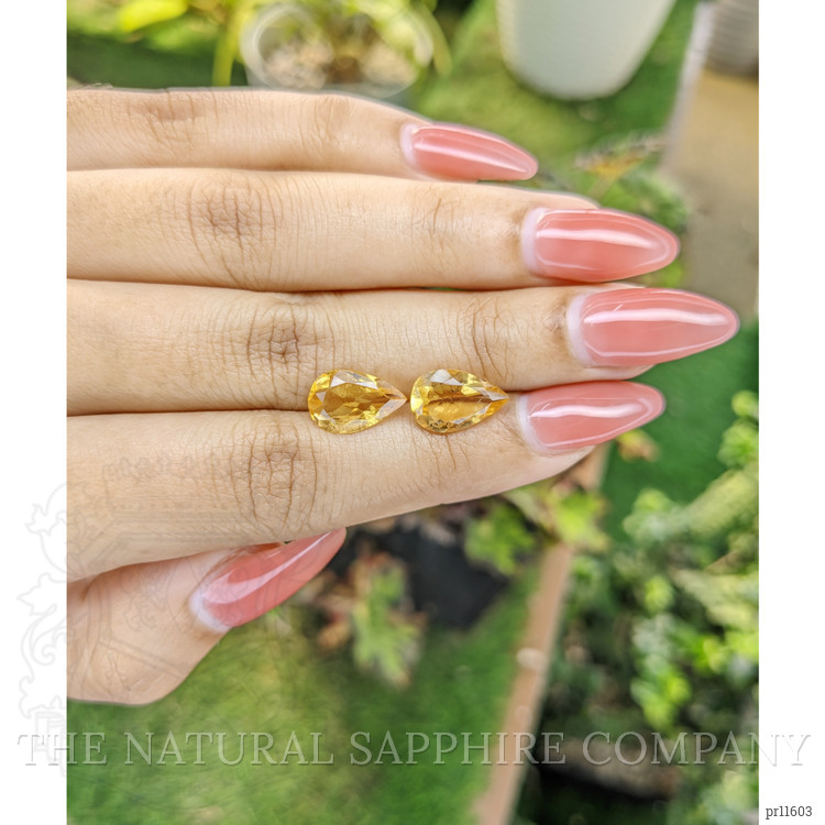 4.68 Ct.Tw. Yellow Citrine Pair from Brazil
