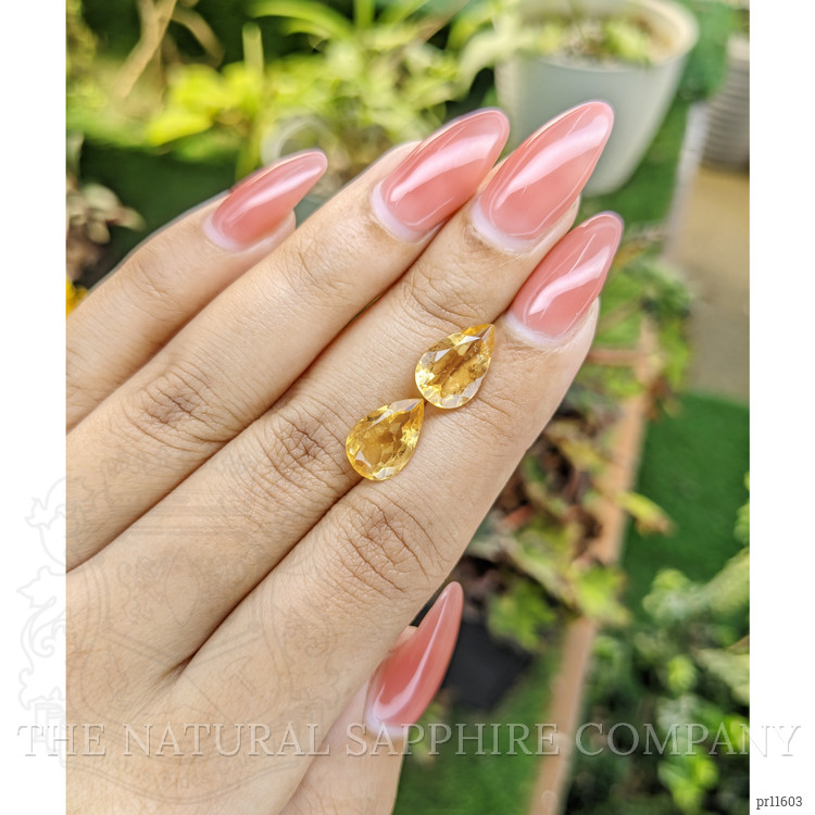 4.68 Ct.Tw. Citrine Pair from Brazil