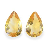 4.06 Ct.Tw. Pear Citrine Pair