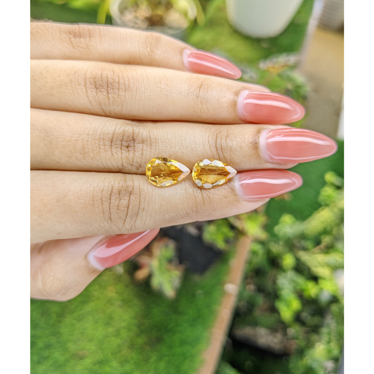 4.06 Ct.Tw. Citrine Pair from Brazil