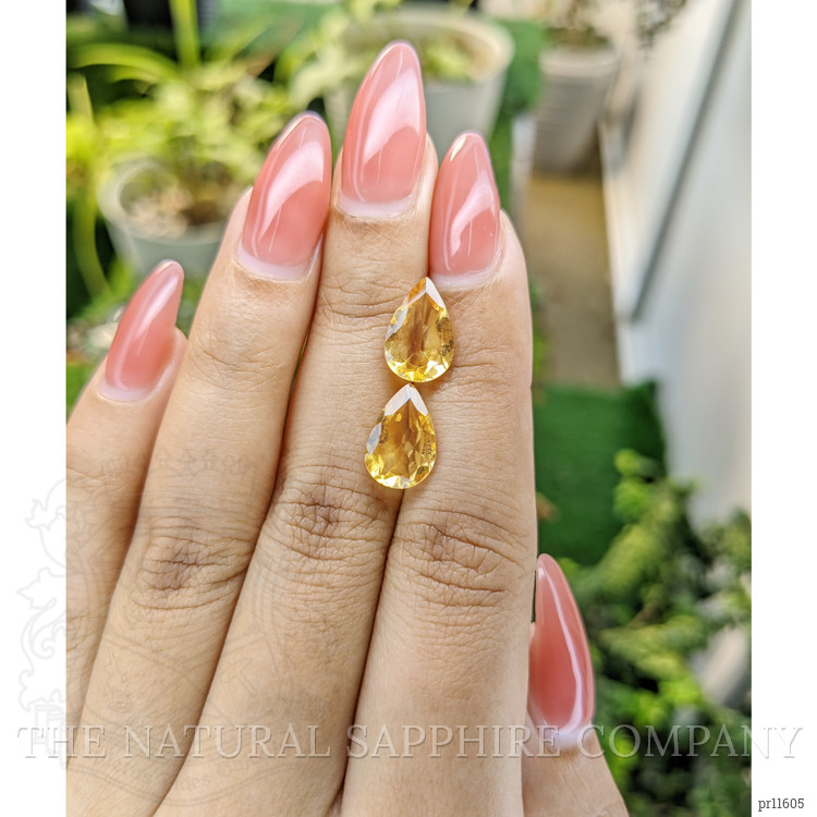 4.06 Ct.Tw. Citrine Pair from Brazil