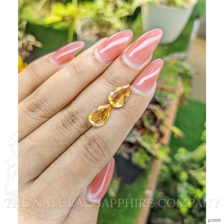 4.06 Ct.Tw. Citrine Pair from Brazil