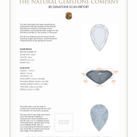 4.06 Ct.Tw.Total Carat Weight Citrine Pair from Brazil 3 D Scan Report